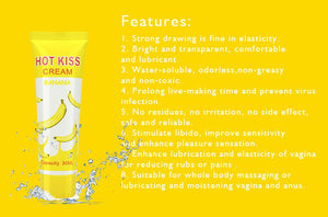 HOTKISS Body Lubricant Water Based Liquid Safe Fruity Lubricating Oil - Banana